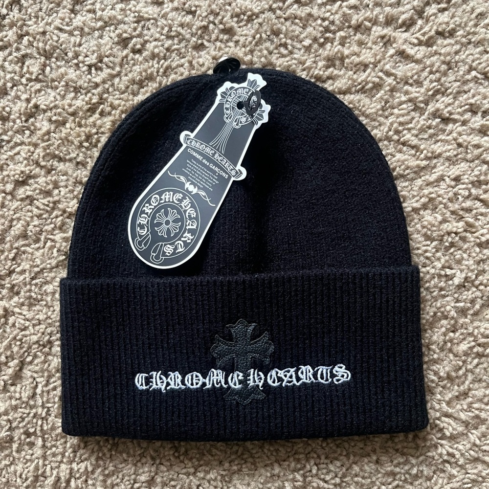 Chrome Hearts Black Beanie